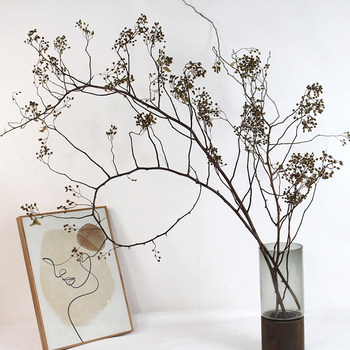 Return from the mountain, eternal life, stem and branches, silent wind line decoration