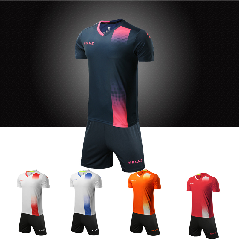 Kaley football suit training competition suit men's custom team uniforms short sleeve kelme light plate adult breathable jersey
