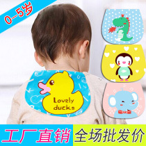 0-5 years old baby sweat-absorbing towel Cotton child pad back towel Baby children kindergarten sweat-absorbing towel cotton 4 layers of gauze