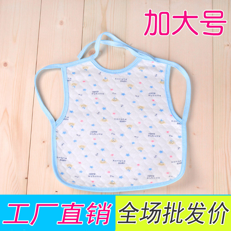 Large number baby pure cotton waterproof food eating surrounding hood clothes style children's purse bib bib with big mouth water towel lacing wholesale