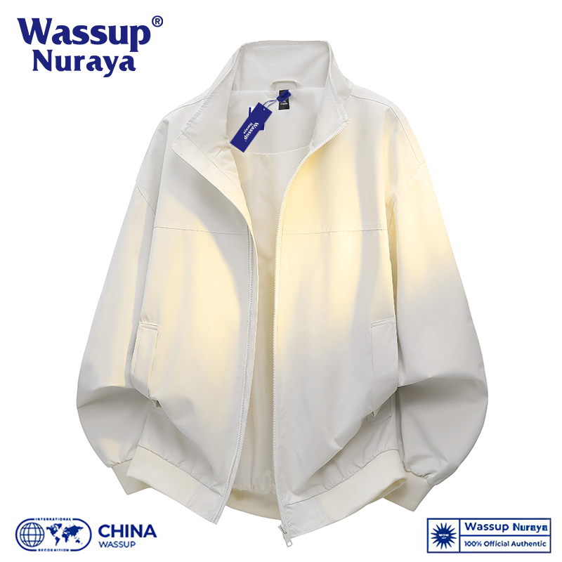 Wassup American-Style Coach Jacket 2025 New Autumn Top Stand-Up Collar Trendy Brand Spring and Autumn Workwear Flight Jacket