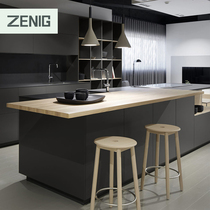 ZENIG Import Plate Overall Cupboard Custom Kitchen Cabinet Quartz Stone Countertops Set Environmentally Friendly Open Kitchen Furnishing