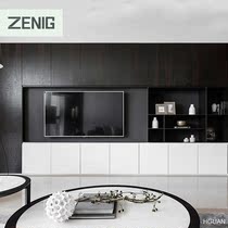 ZENIG Aig Board Full House Custom TV Cabinet Composition Living Room Background Wall Custom Full Wall Display Cabinet Containing Cabinet