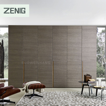 Hong Kong Shenzhen Overall wardrobe set to make small family style Aige solid wood cloakroom Home Clothing Wardrobe Door door panel Customized tailor-made