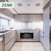 ZENIG Overall Cabinet Customized Kitchen Furnishing Quartz Stone Countertops U Type Brief Kitchen Cabinet Hearth Design Set