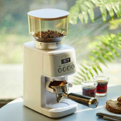 Far Coast Electric Coffee Bean Grinder Fully Automatic Coffee Machine Home Commercial Hand-Brewed Italian Control Quantitative Bean Grinder