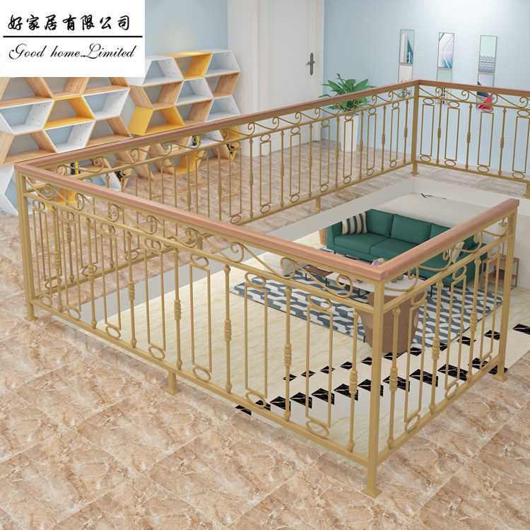 New special iron balcony guardrail fence floating window railing indoor and outdoor corridor stair handrail simple and modern