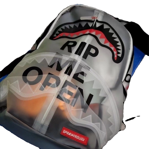 Рюкзак, вместительная и большая акула, ранец подходит для мужчин и женщин для школьников для отдыха для путешествий, новая коллекция