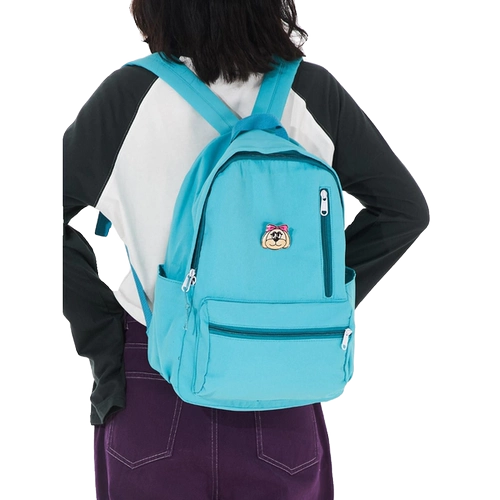 PABO笨狗校园人气密码高饱和酸性天蓝书包双肩包防水超大容量学院