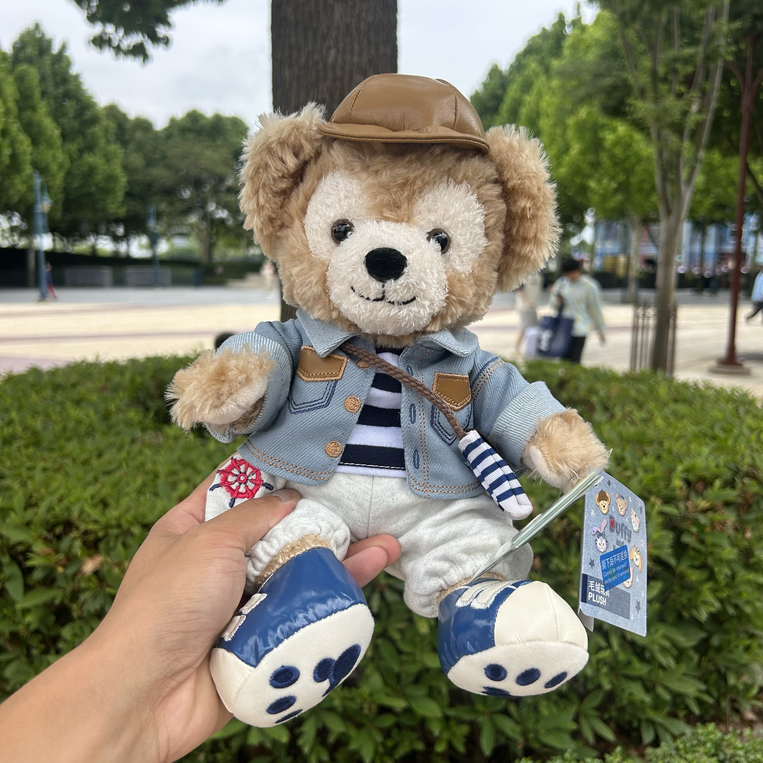 Брелок 上海迪士尼牛仔风玲娜贝儿毛绒玩具可琦安牛仔书包挂件达菲钥匙扣 Disney