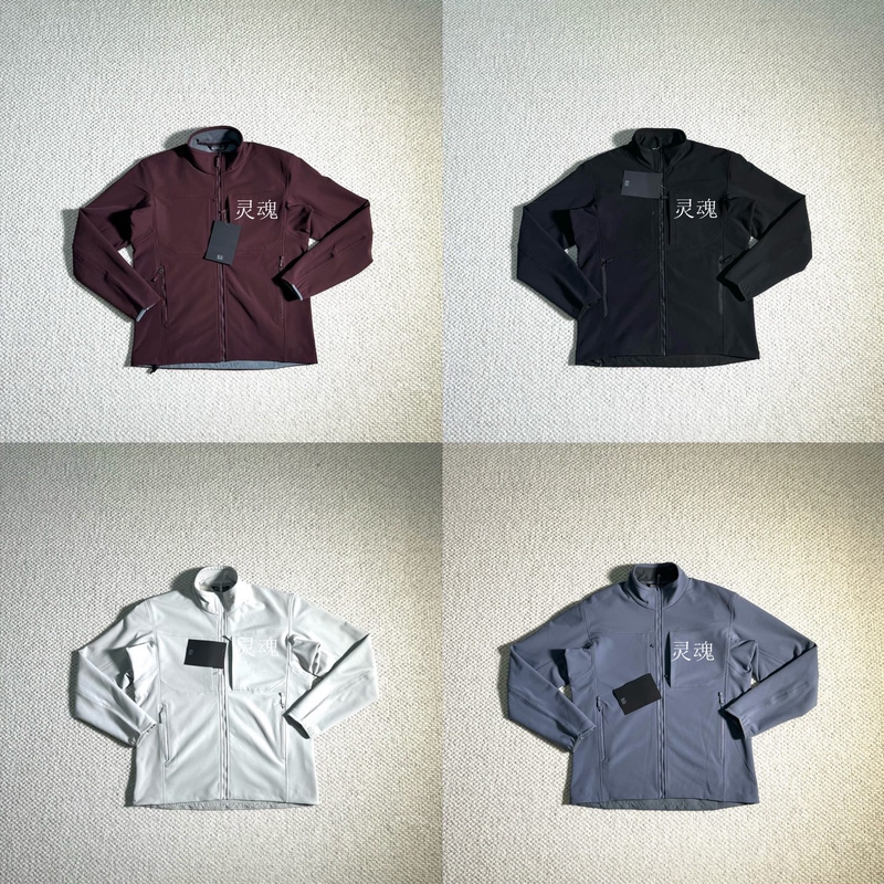 Gamma Mx Jacket Pure Color Breathable and Comfortable Pilot Soft Shell Fleece-Lined Stand Collar Jacket for Men Gamma Mx Jacket Pure Color Breathable and Comfortable Pilot Soft Shell Fleece-Lined Stand Collar Jacket for Men