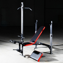 Multifunctional weightlifting bed with high pull biceps plate Bench press frame Squat frame Barbell bed weightlifting bed Fitness equipment