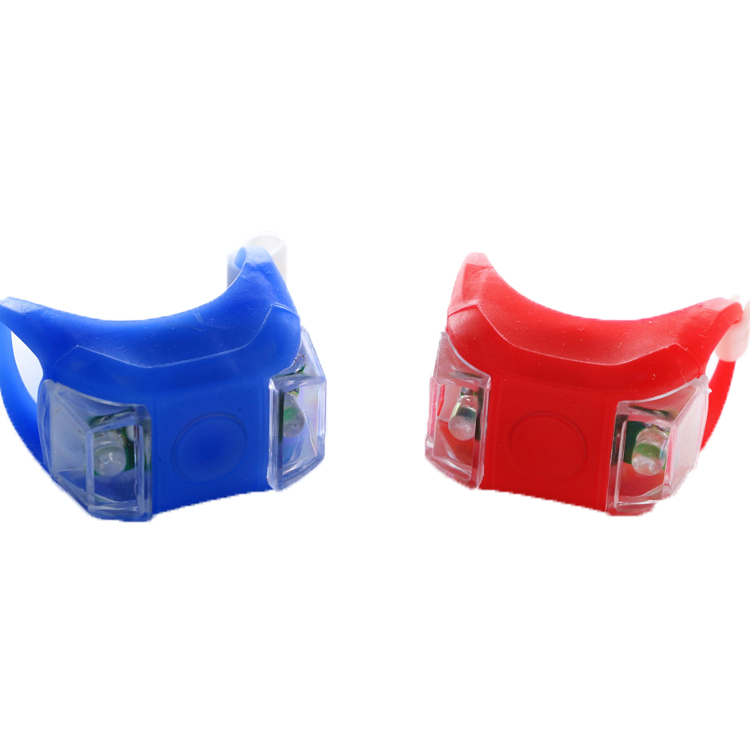 Đèn hậu laser xe tay ga phát sáng chạy đầy màu sắc cảnh báo flash xe đạp ếch trẻ em đèn led - Trượt băng / Trượt / Thể thao mạo hiểm ván trượt