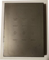  100*150 refined pad printing steel plate is cost-effective