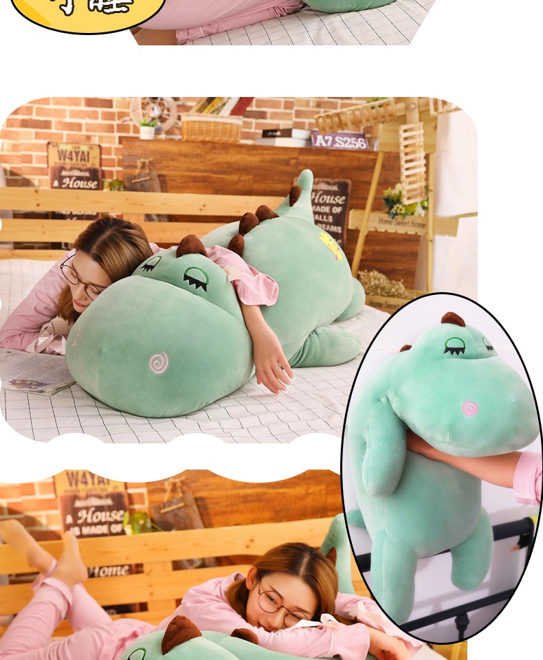 Búp bê khủng long lớn đồ chơi búp bê sang trọng để gửi cho bé gái ngủ búp bê hài hước - Đồ chơi mềm đồ chơi phát triển trí tuệ cho trẻ sơ sinh
