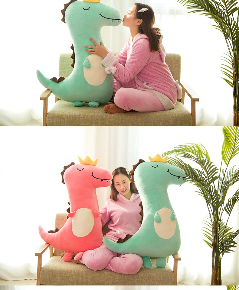 Búp bê khủng long lớn đồ chơi búp bê sang trọng để gửi cho bé gái ngủ búp bê hài hước - Đồ chơi mềm đồ chơi phát triển trí tuệ cho trẻ sơ sinh
