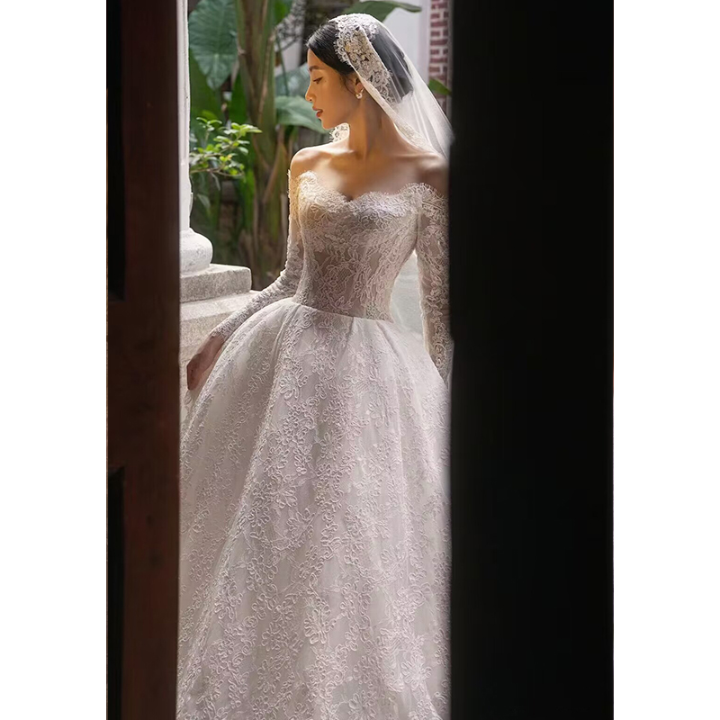 Nine -year old shop French wedding bride 2023 new high -end lace Nine -year old shop French wedding bride 2023 new high -end lace