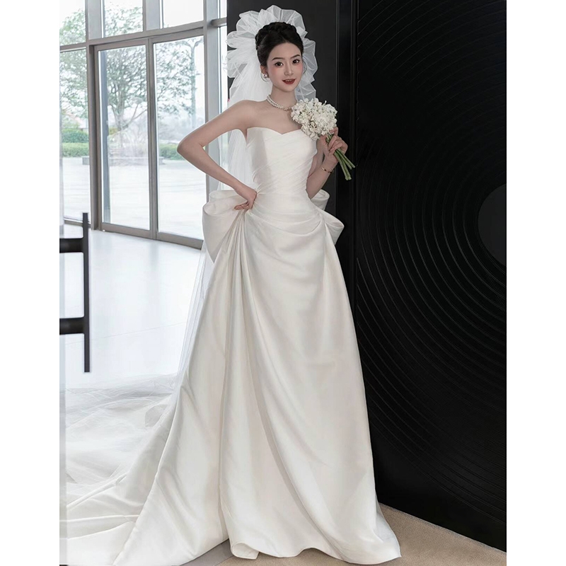 Summer advanced wedding dress, french style, high-quality style, lace dress Summer advanced wedding dress, french style, high-quality style, lace dress