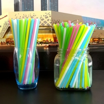 Hard disposable soy milk beverage non-independent packaging pointed straight straw 19*0 6cm 100 per pack