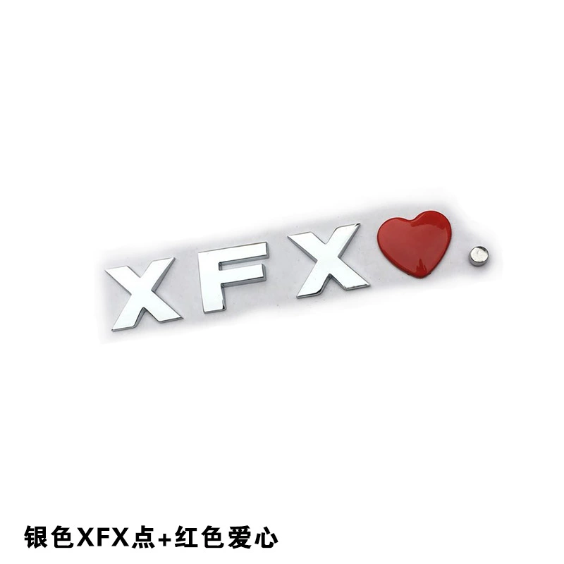 Xiao Zhan Wang Yibo BJYXSZD Bo Jun Yi Xiao là một biểu tượng xe hơi trái cây đam mê thực sự XFX hình dán chữ nốt ruồi tình yêu trên xe hơi logo xe ôtô 