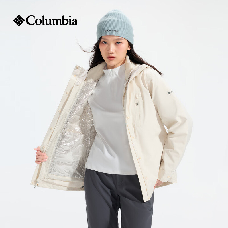Columbia Women's 3-in-1 Jacket 650 Fill down Thermal Waterproof Coat