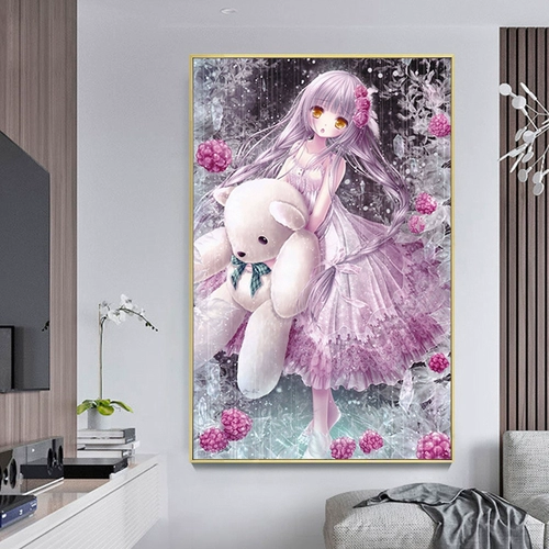 5D Diamond Painting, полная бриллиантовой вышивки, мечта, спальня, палка Diamond Cross Stitch 2019 Новая гостиная мультфильм принцесса