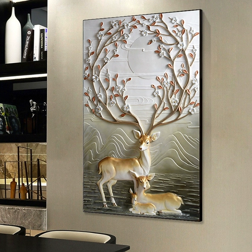 Новая 5D Diamond Painting покрыта вышитым бриллиантовым лосей.