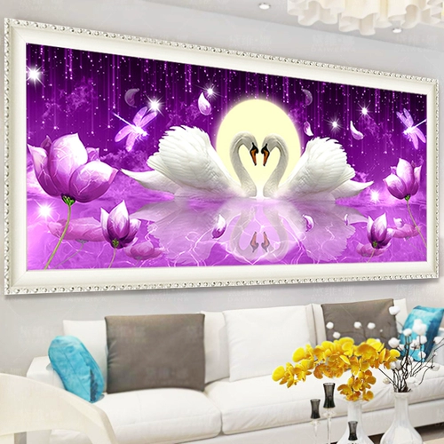 Новая 5D Diamond Painting, полная романтической спальни на стикерах спальни с бриллиантами