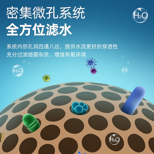 Фильтр рыб фильтр нано -кварц шаровой керамический цикл бактериальный дом водная коробка вода вода вода кубик нанит нанит -фильтр материал