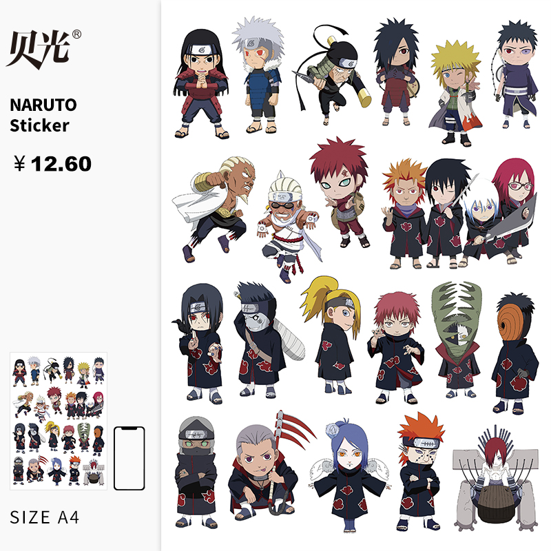 usd 8 59 naruto stickers cartoon suitcase stickers personalized
