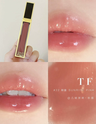 Tom Ford, глянцевый блеск для губ с розой в составе, зеркальный эффект