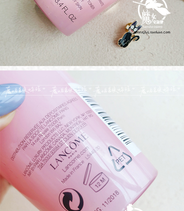 Phiên bản mới của nước hoa hồng dạng bột lớn Lancome 400ml Qingying nước hoa hồng làm mềm nước toner dưỡng ẩm làm dịu da nước hoa hồng hada labo