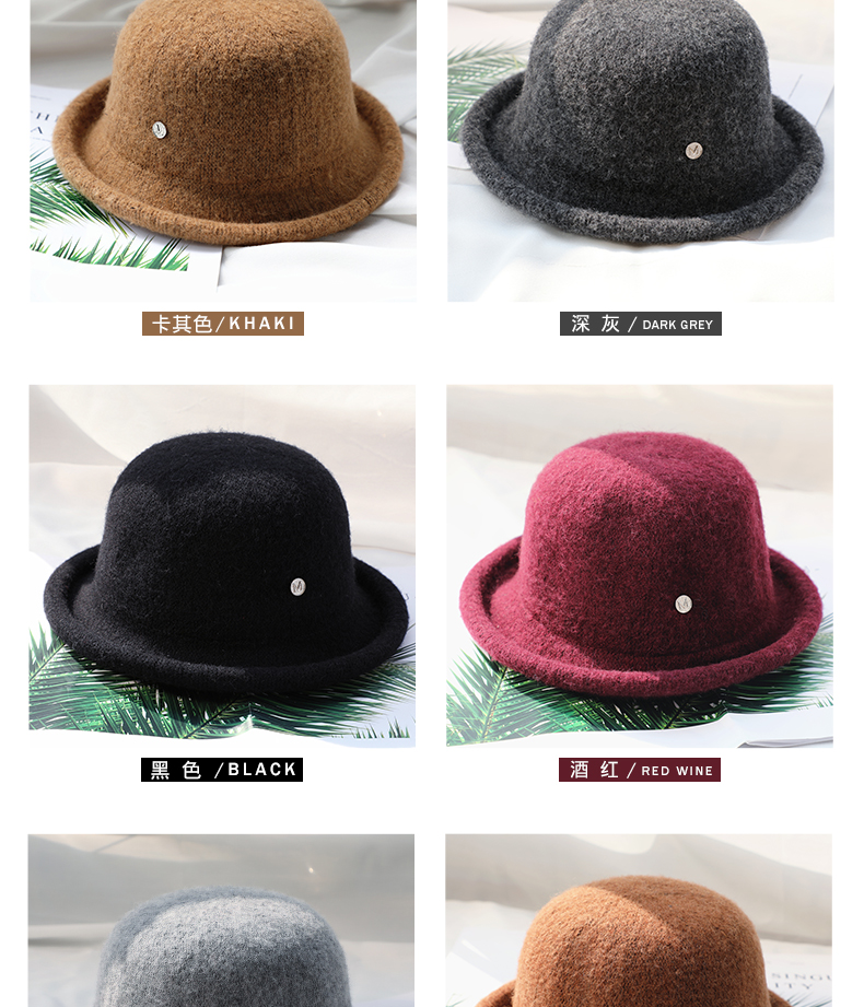 Chapeau pour femme      en Melange de laine - Ref 3233782 Image 8