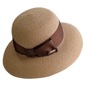 Street visor for women with large brim in spring and summer
