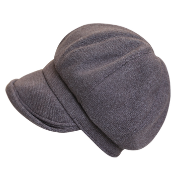 Women's octagonal hat shows off their face in literary style for autumn and winter