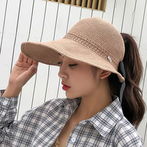 Cap children Summer Korean version 100 lap sun hat Out of the sun hat sunscreen hat Japanese Folded Knit Fisherman Hat