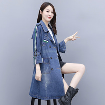 Denim Windjersey Woman Mid-Length 2022 Spring Autumn Season New Loose 100 Hitch Bf Retro Port Taste Casual Pop Jacket