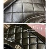 Кожаная цепь, сумка через плечо, воловья кожа, горизонтальная версия, на цепочке, в стиле Шанель