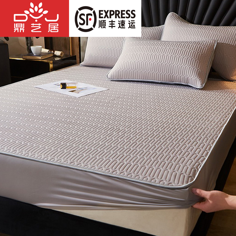 Thai latex bed Li cool mat 1 8m bed ice silk washable folding 1 5m three-piece set of naked sleeping mat summer