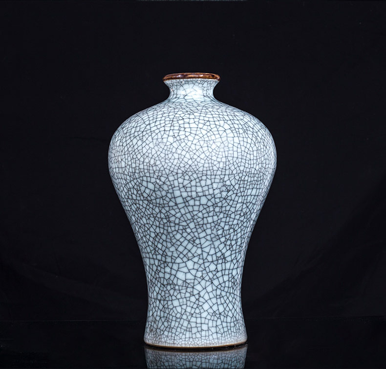 Rice lu, jingdezhen ceramic ice crack glaze vase creative Chinese sitting room porch decoration flower arranging household furnishing articles