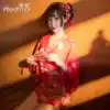 Japanese kimono pajamas Female French sexy retro suit Sakura kimono tight nightclub uniform Cheongsam hot show
