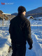 Black Silhouette Short Stand-Up Collar Cotton Jacket Men's Coat 2026 New Autumn and Winter American Tough Guy Style Jacket Men's Style