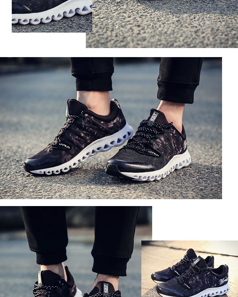 Giày chạy bộ nam Li Ning 2018 mùa thu mới thoáng khí thấp giúp giày lưới chạy bộ dây giày thể thao giày anta nam