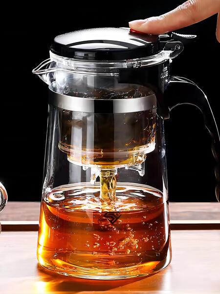 High-Temperature Resistant Elegant Teapot for Home Use, Tea Set, Tea Cup, 2026 New Model, Tea-Water Separation Glass Teapot, High-End