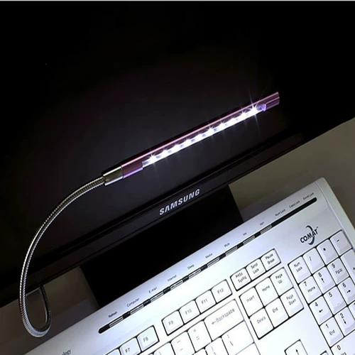 USB Socket Metal 10 зерна светодиодного светильника все -в одном компьютерном клавиатуре