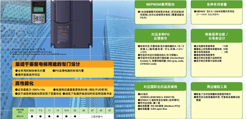 富士变频器电梯专用11kw FRN11LM1S-4C 三相380v 需订货，货期短 富士