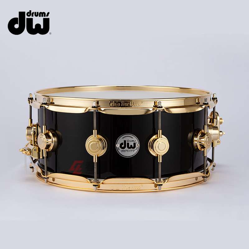 American DW Collectors Collectors Gloss Black 14x6 inch snare drum