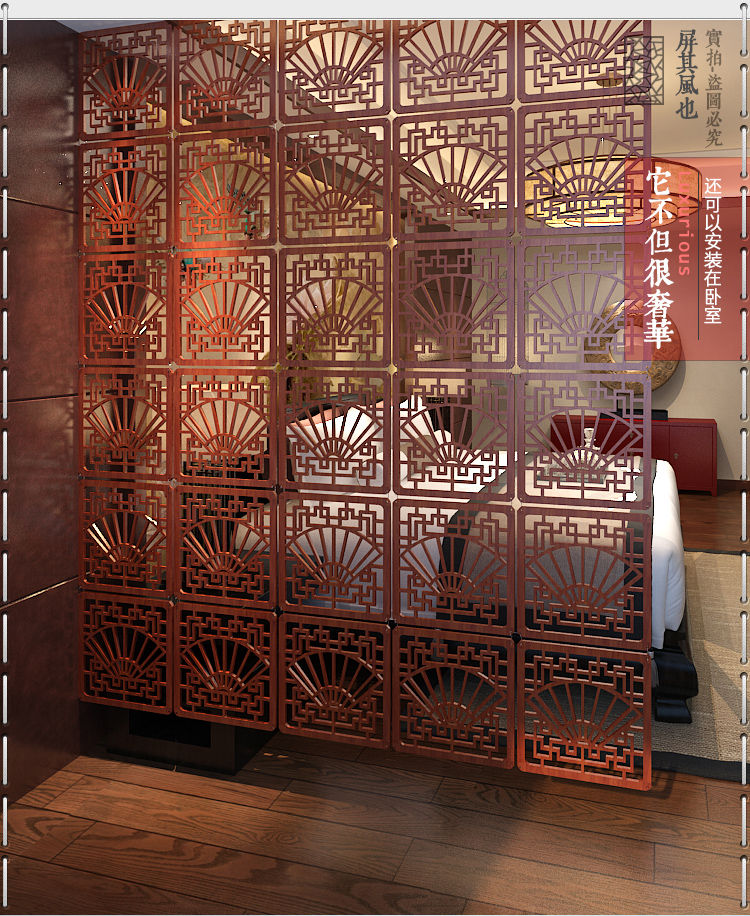 Qingping Yue gỗ treo vách ngăn thời trang đơn giản hiện đại phòng khách lối vào phòng ngủ khách sạn Trung Quốc rỗng - Màn hình / Cửa sổ bức bình phong