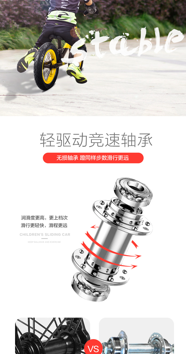 Xe trẻ em cân bằng Phoenix 1-3-6 tuổi 2 xe trượt trẻ em không có bàn đạp đi bộ yo xe tay ga - Smart Scooter xe thăng bằng cho bé 18 tháng