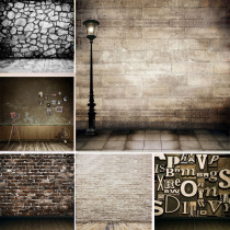 Wood grain brick wall background cloth photography background cloth ins hanging cloth childrens photo shooting background cloth live broadcast anchor 001